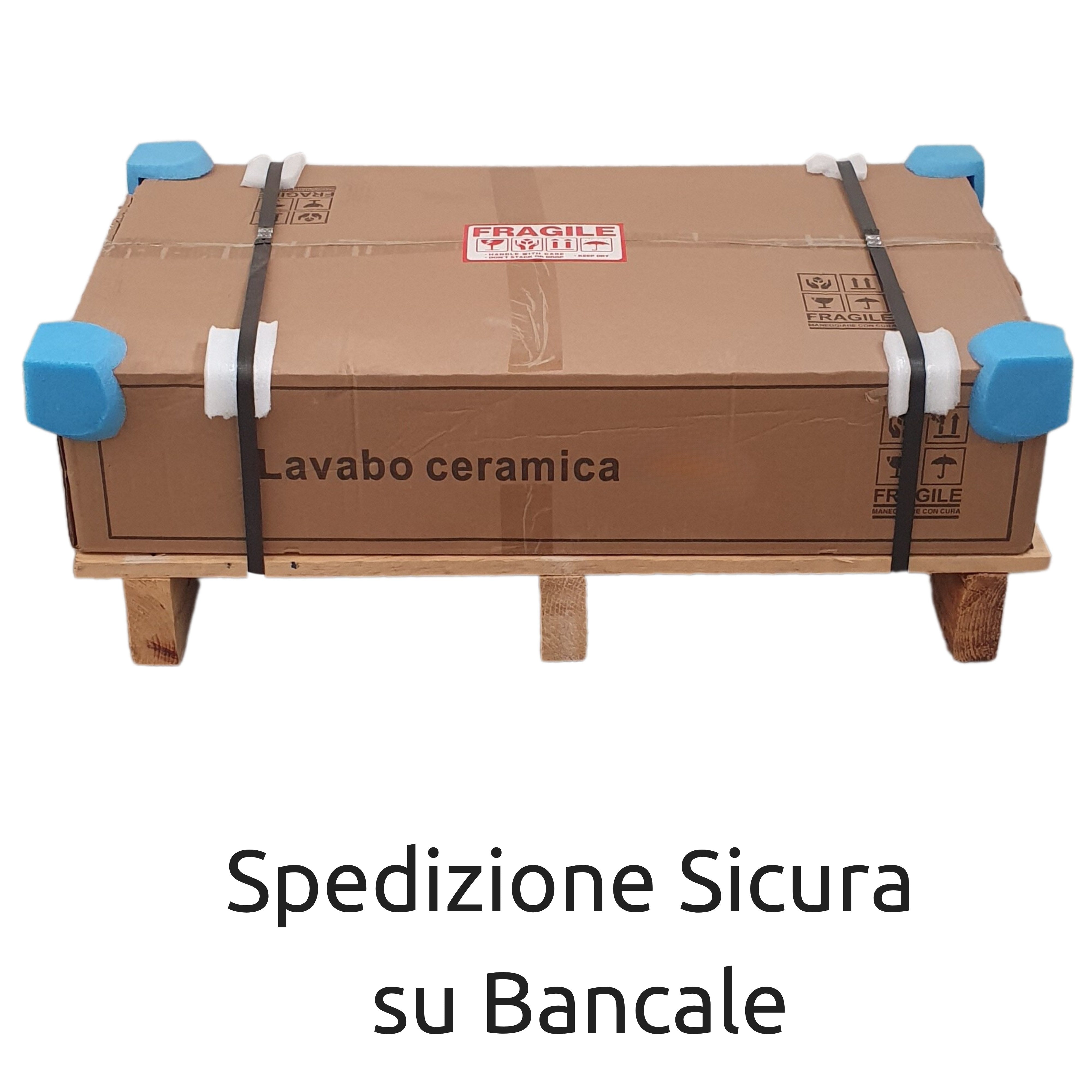 Lavabo da incasso in Ceramica da 80 cm