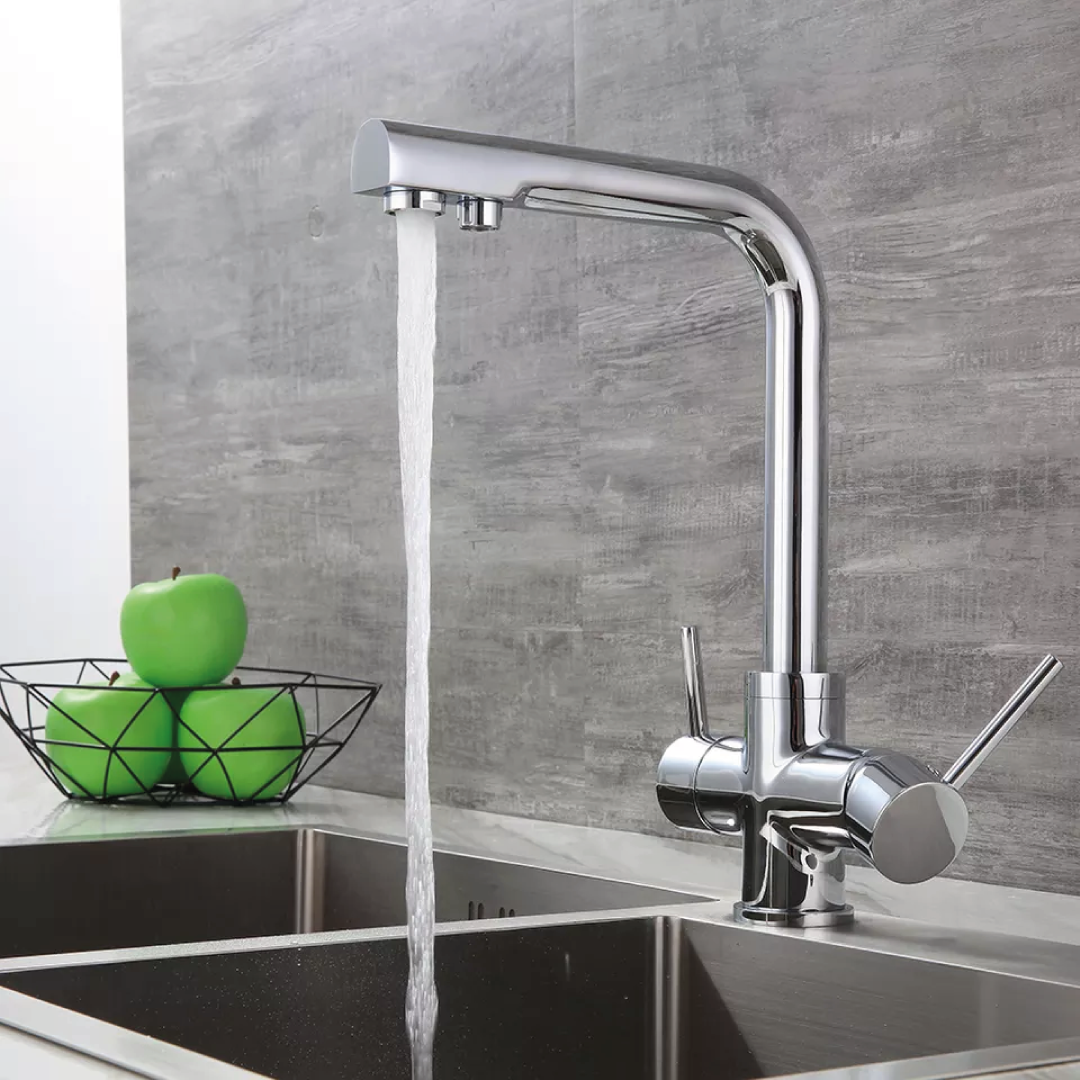 Rubinetto da Cucina 4 vie 3/8″ – Cromo