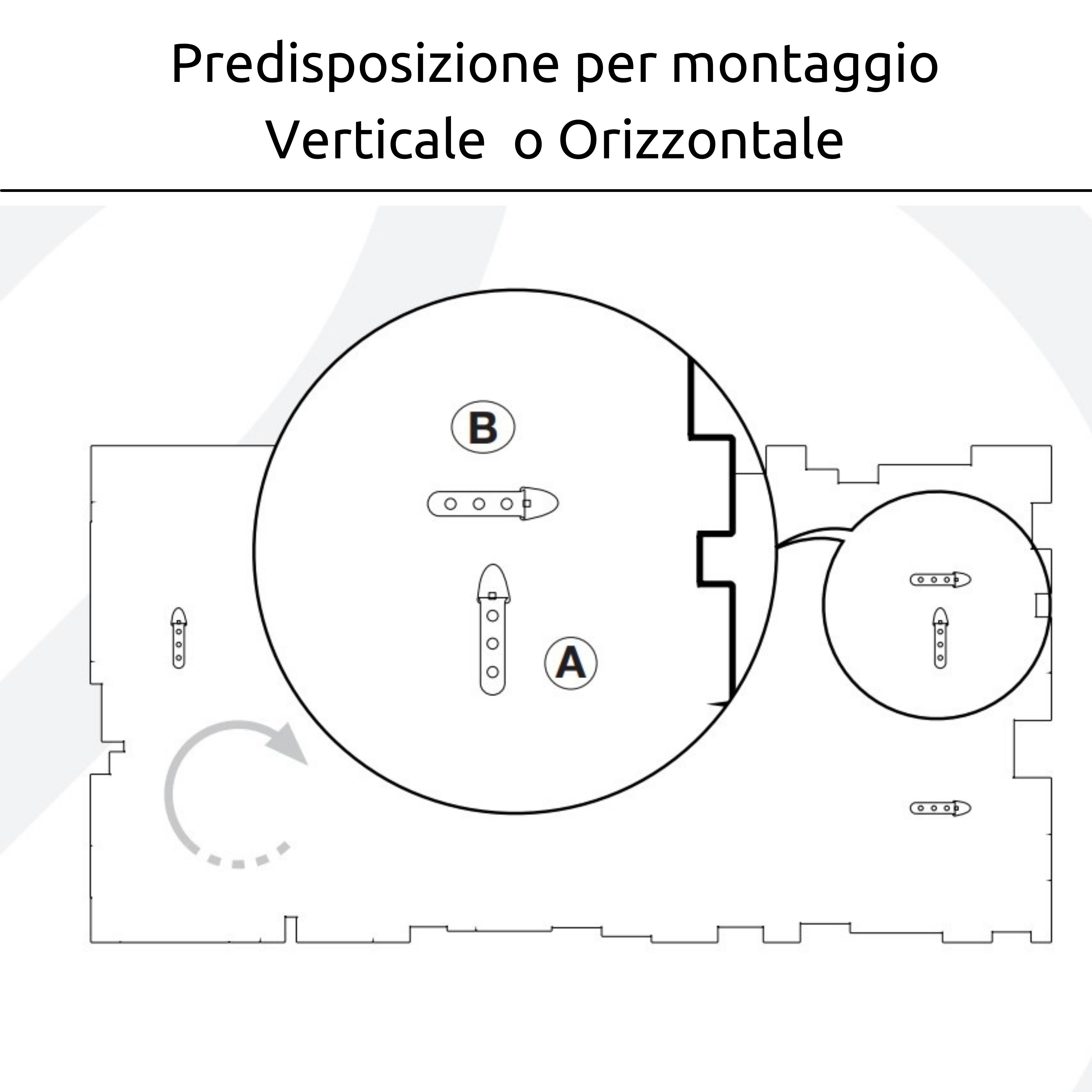 Specchio Decorativo Da Parete Rettangolare Con Cornice Sagomata (100x70)