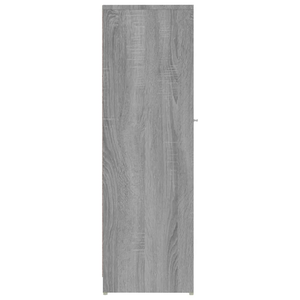 Armadietto Bagno Grigio Sonoma 30x30x95 cm in Legno