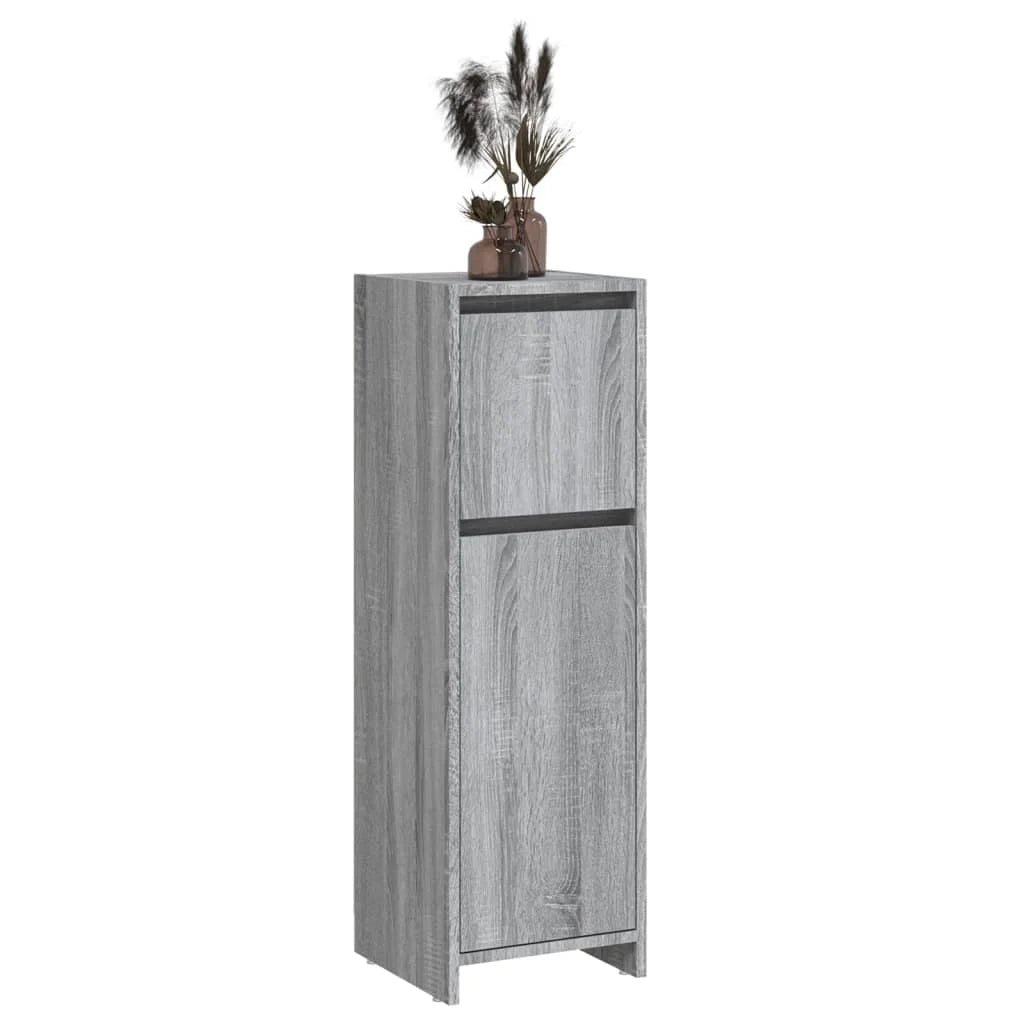 Armadietto Bagno Grigio Sonoma 30x30x95 cm in Legno