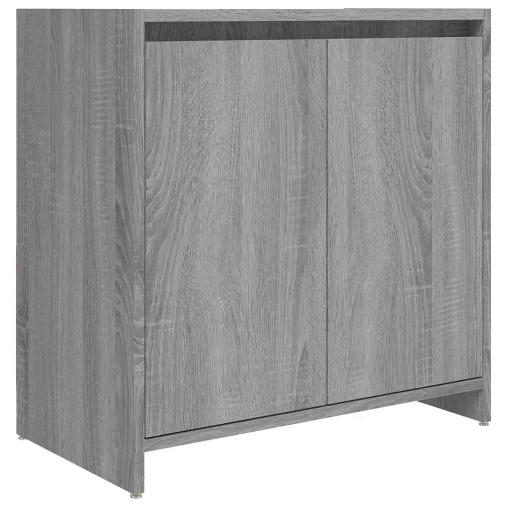 Armadietto Bagno Grigio Sonoma 60x33x61 cm in Legno