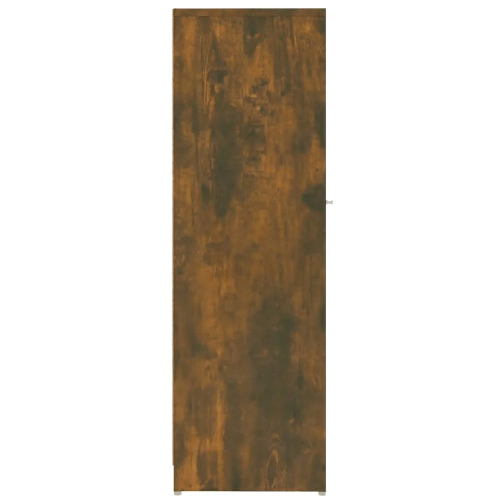 Armadietto Bagno Rovere Fumo 30x30x95 cm in Legno