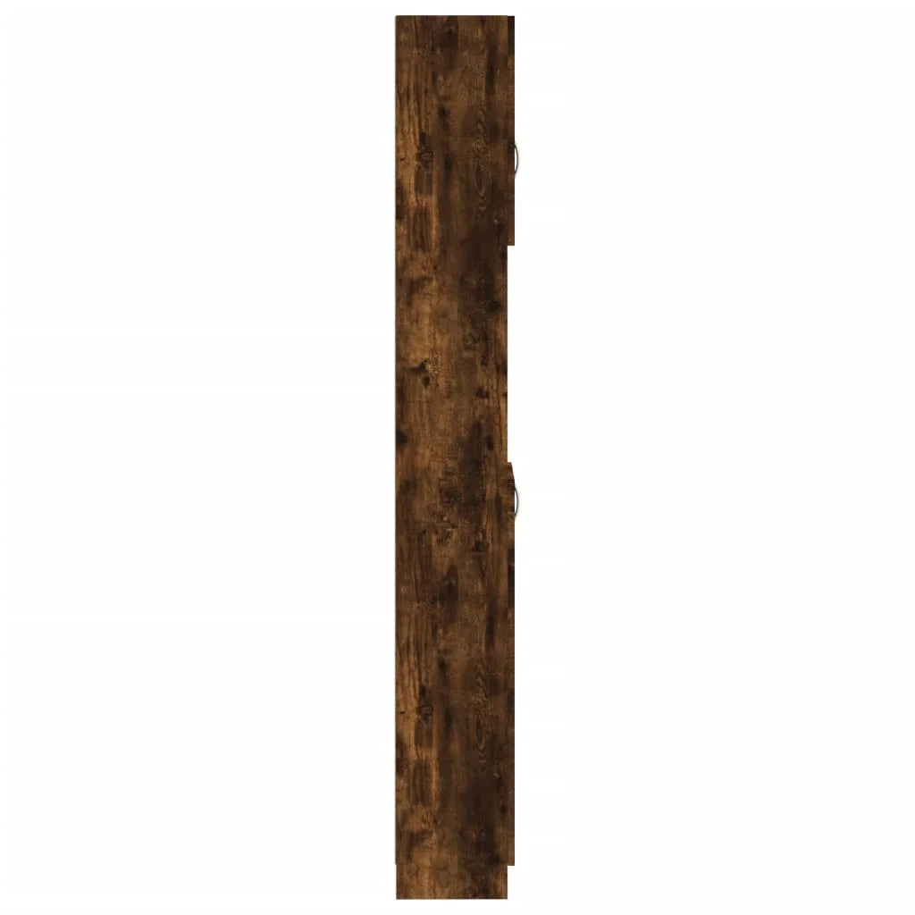 Armadietto Bagno Rovere Fumo 32x25,5x190 cm Legno