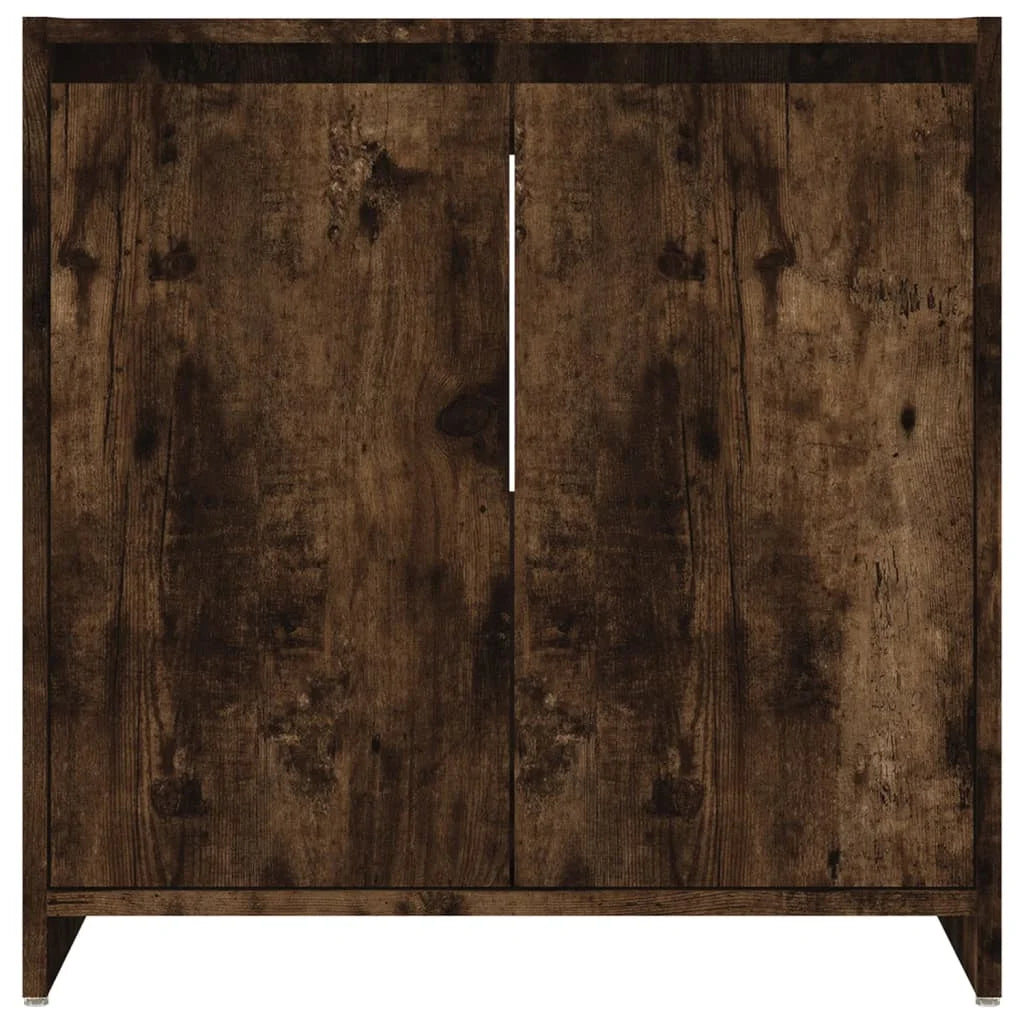 Armadietto Bagno Rovere Fumo 60x33x61 cm in Legno