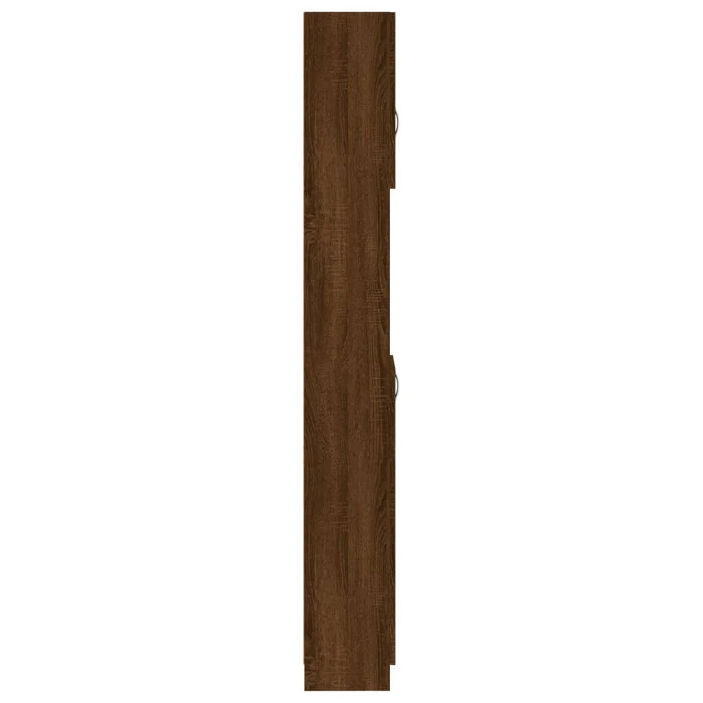 Armadietto Bagno Rovere Marrone 32x25,5x190cm Legno