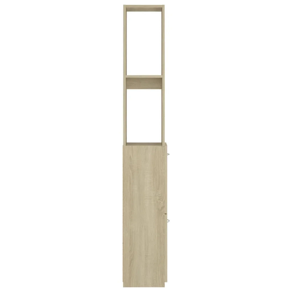 Armadietto Bagno Rovere Sonoma 25x26,5x170 cm Legno
