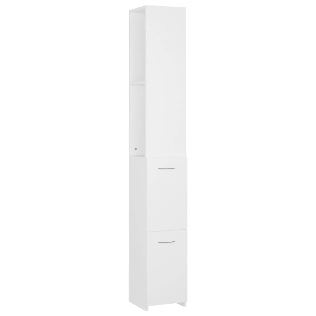Armadietto da Bagno Bianco 25x26,5x170 cm in Legno