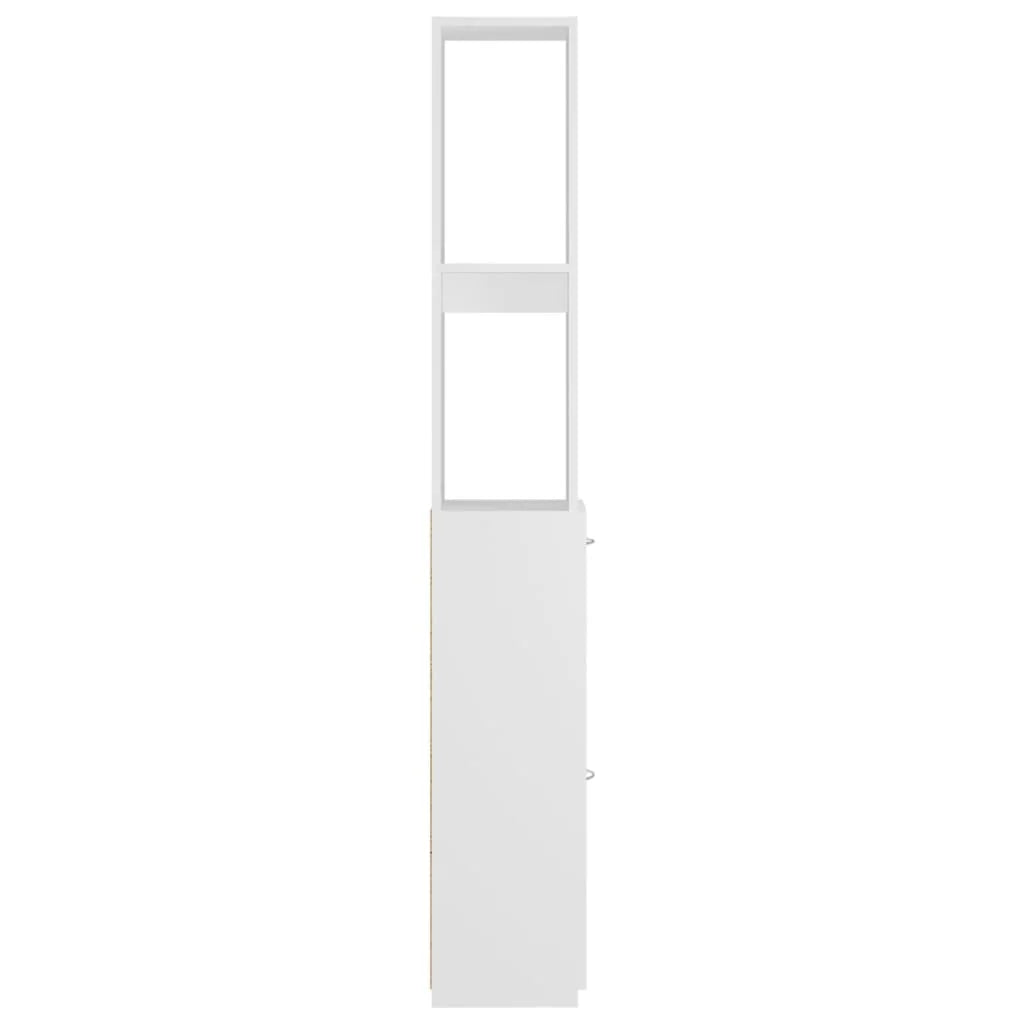 Armadietto da Bagno Bianco 25x26,5x170 cm in Legno