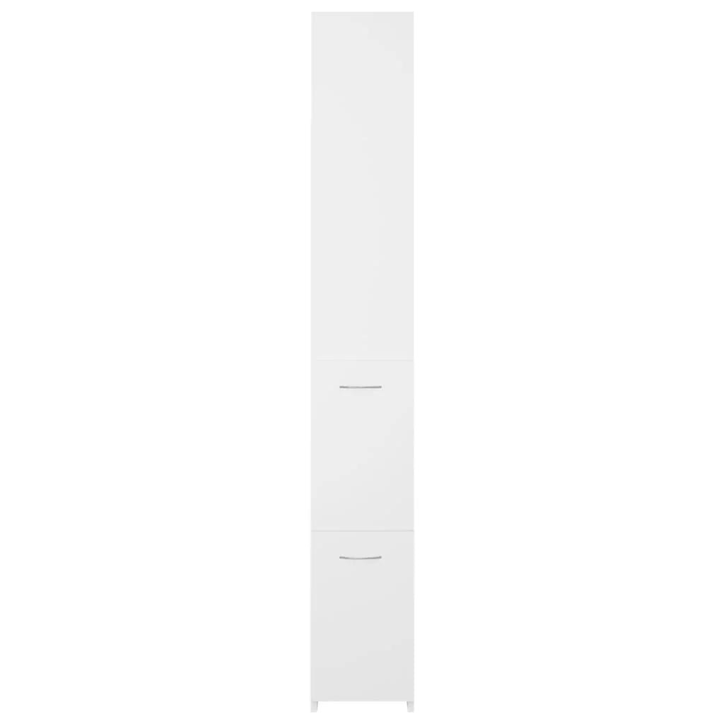Armadietto da Bagno Bianco 25x26,5x170 cm in Legno