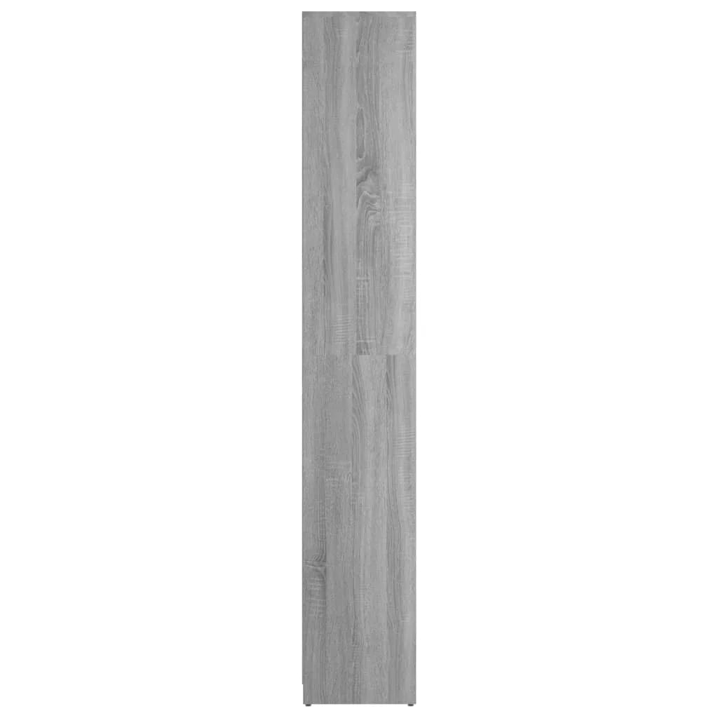 Armadio Bagno Rovere Grigio 30x30x183,5cm Legno