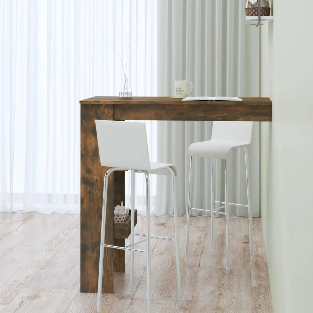 Bancone da Muro Rovere Fumo 102x45x103,5 cm Legno