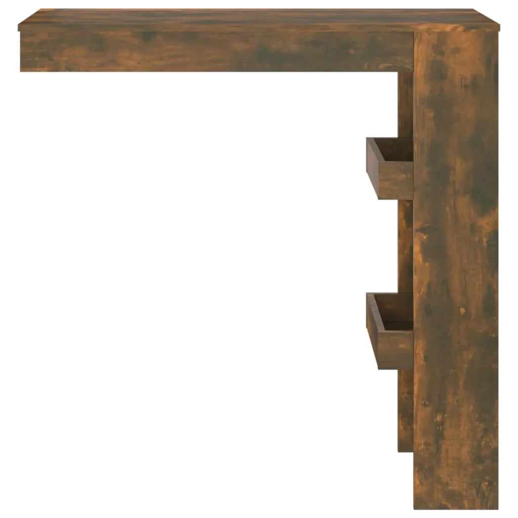 Bancone da Muro Rovere Fumo 102x45x103,5 cm Legno