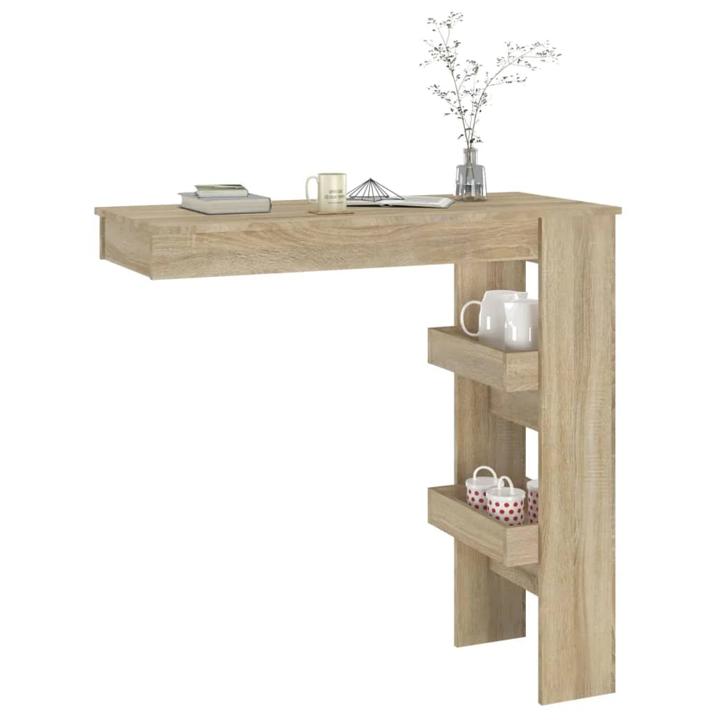 Bancone da Muro Rovere Sonoma 102x45x103,5 cm Legno