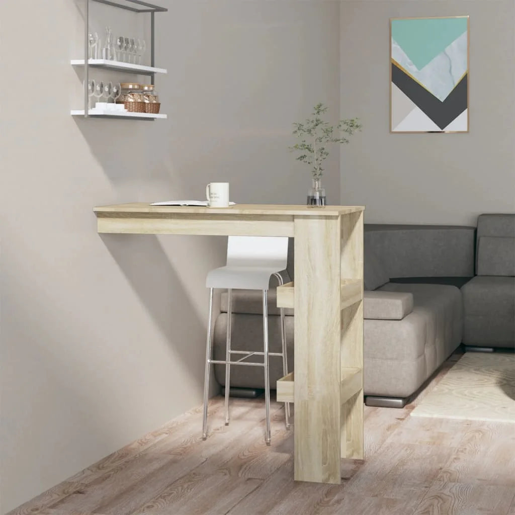 Bancone da Muro Rovere Sonoma 102x45x103,5 cm Legno