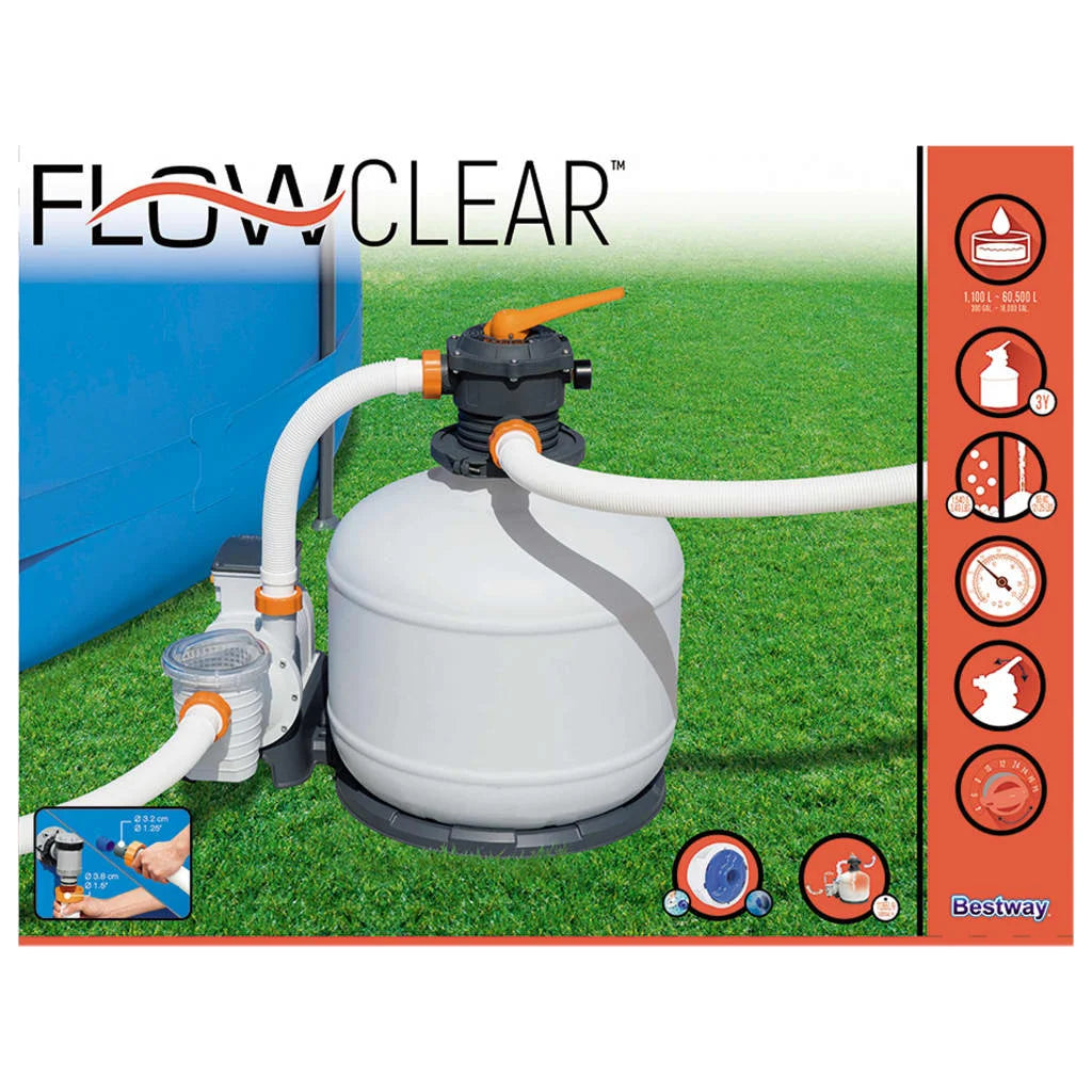 Bestway Pompa con Filtro a Sabbia Flowclear 11355 L/h