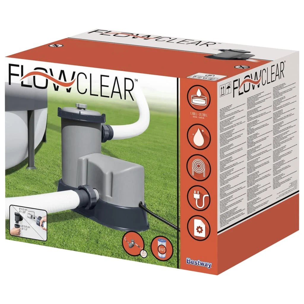 Bestway Pompa Filtro per Piscina Flowclear da 5678 L/h