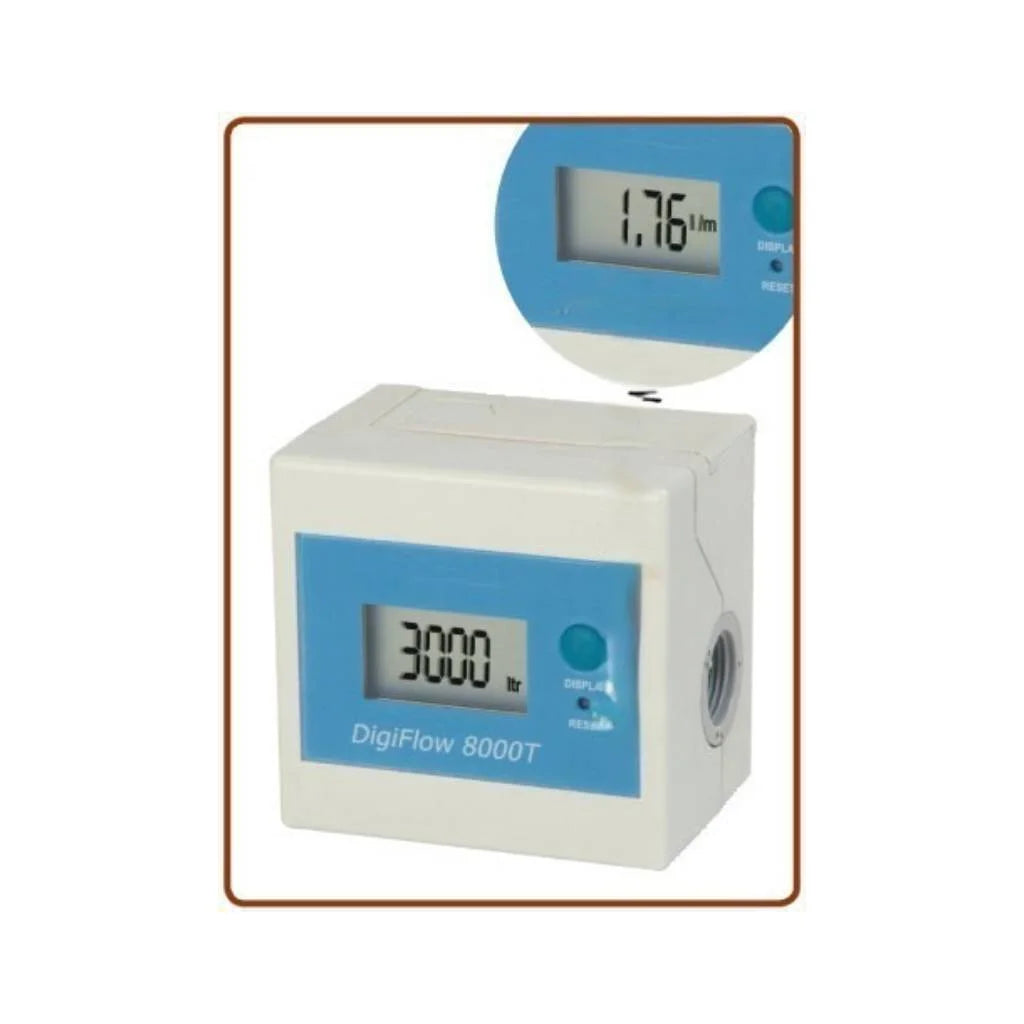 Contalitri LCD Digiflow 8000T monitoraggio Tempo/litri (50)