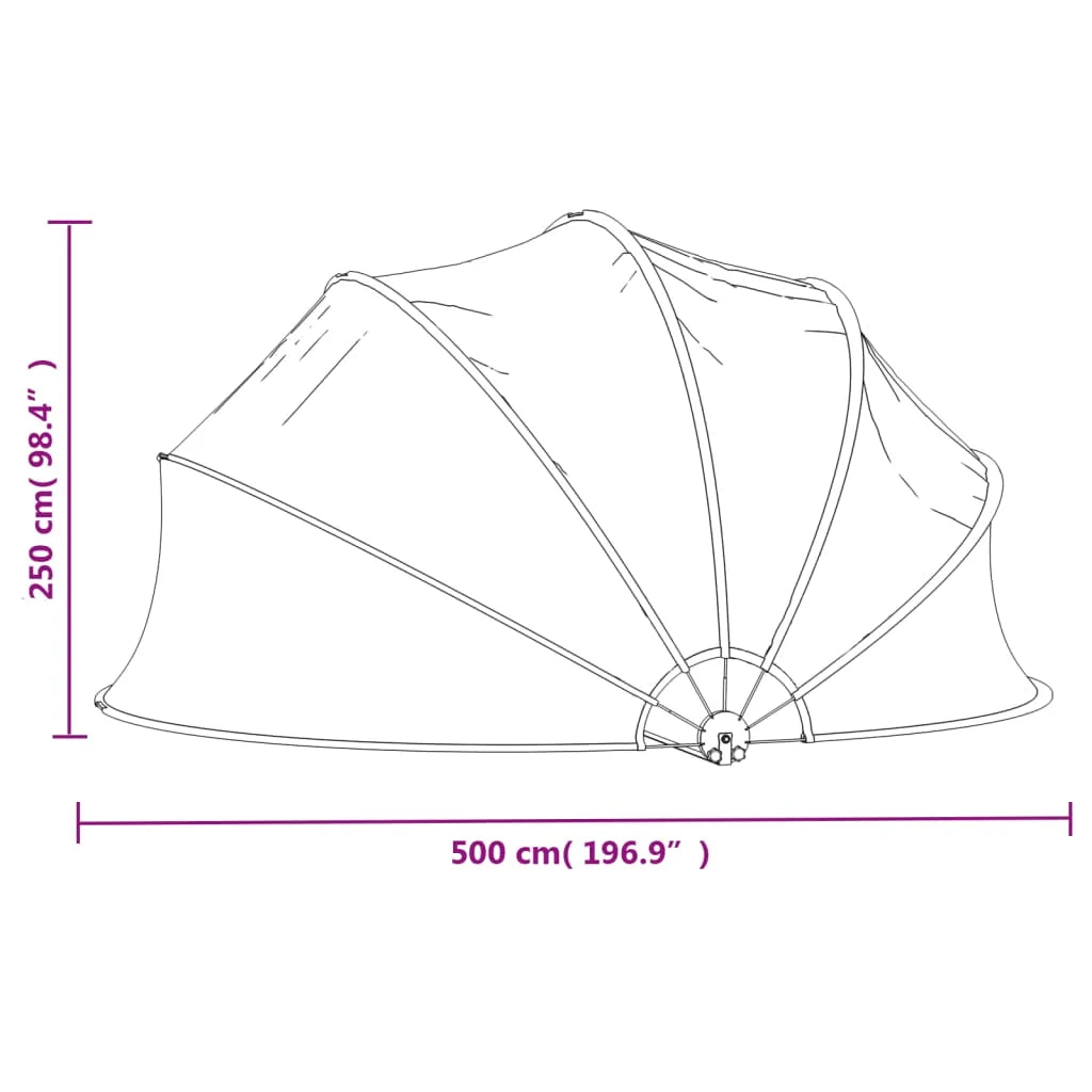 Cupola per Piscina 500x250 cm - Coperture e teli per piscine