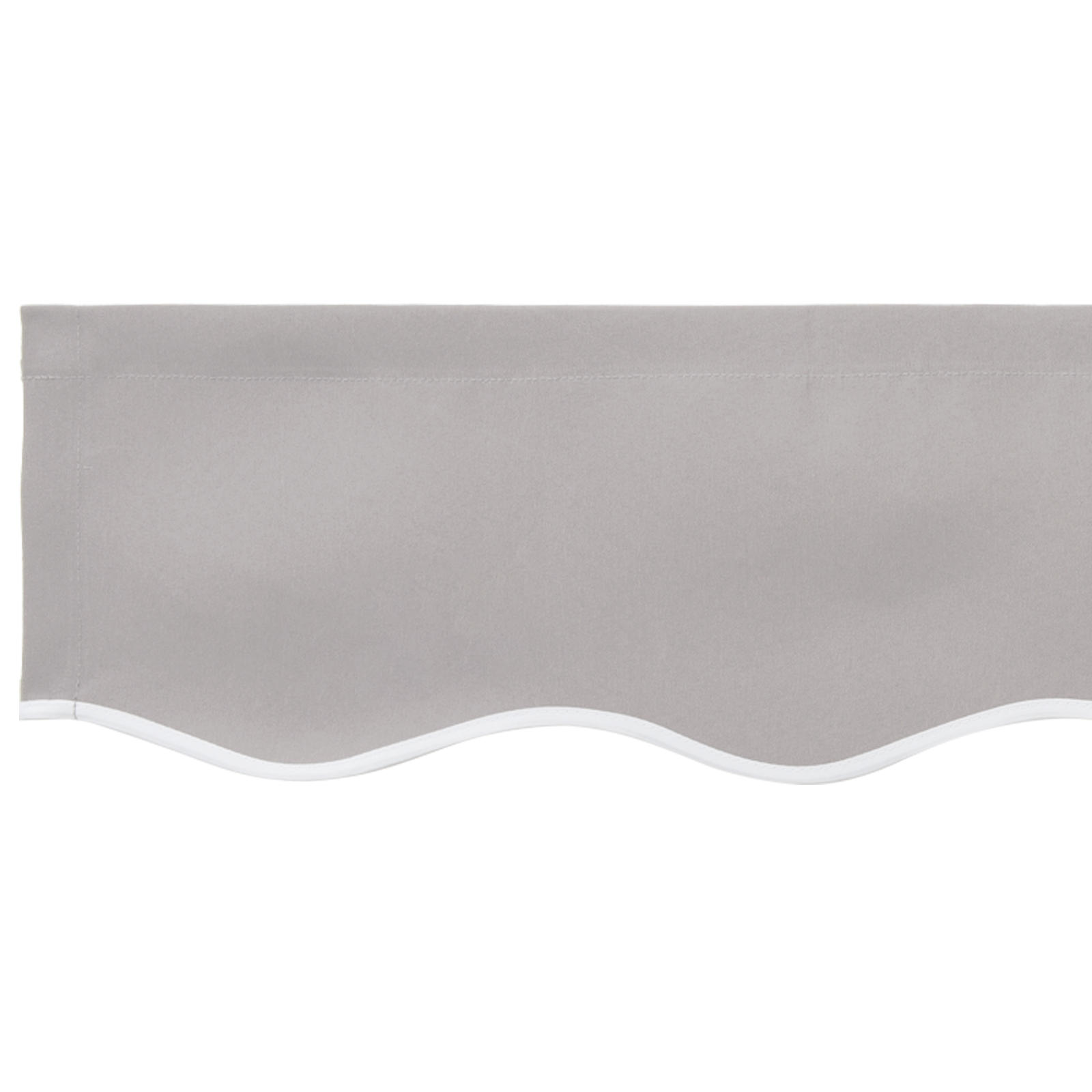 Baldacchino con valance per telaio da 6 m Grigio chiaro 5.8x0.2 m