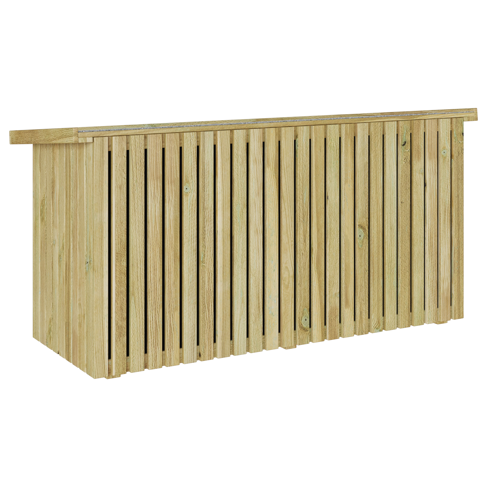 Scatola di Stoccaggio 119x44x58.5 cm Legno di Pino Trattato