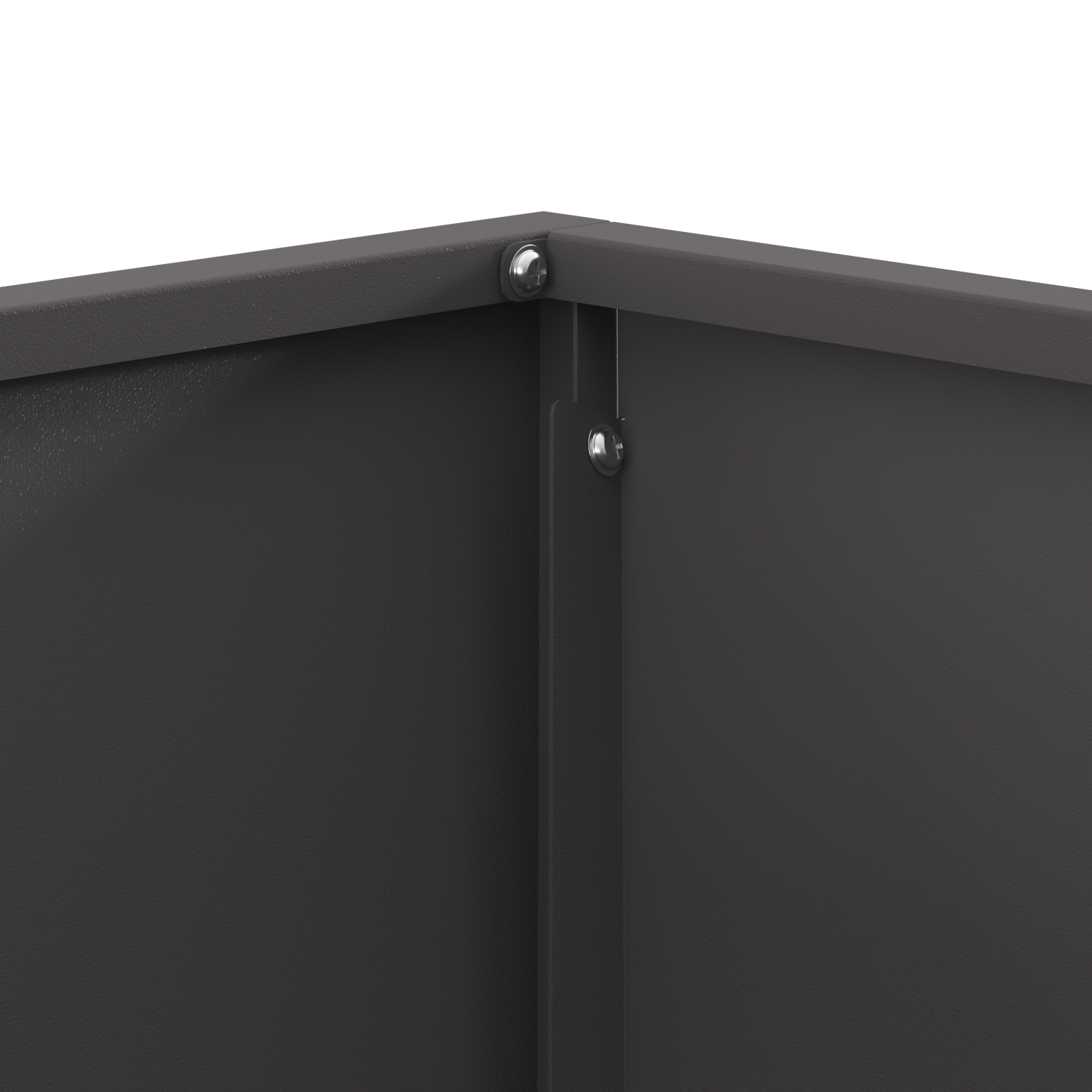 Braciere Quadrato Nero 60x60x30 cm Acciaio