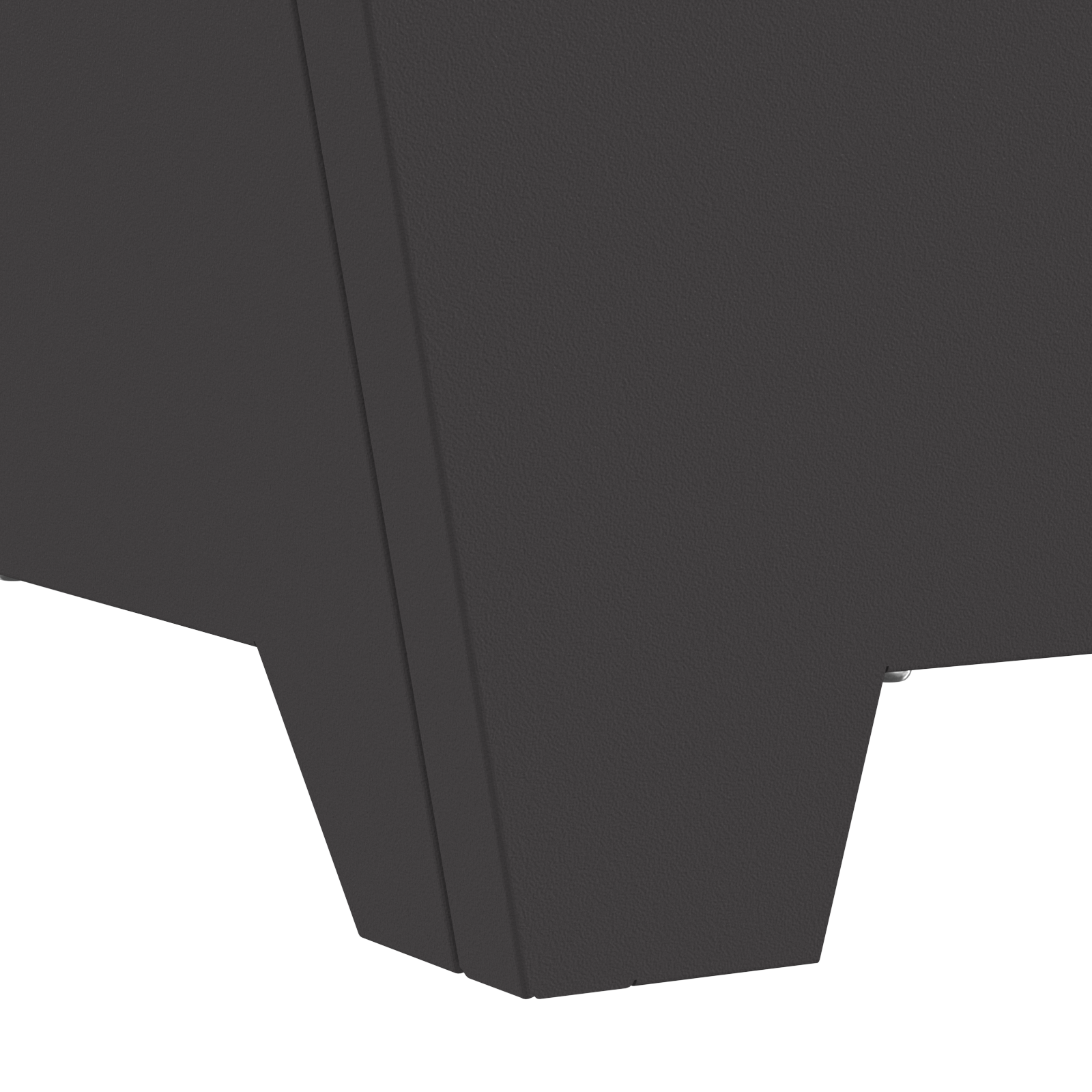 Braciere Quadrato Nero 60x60x30 cm Acciaio