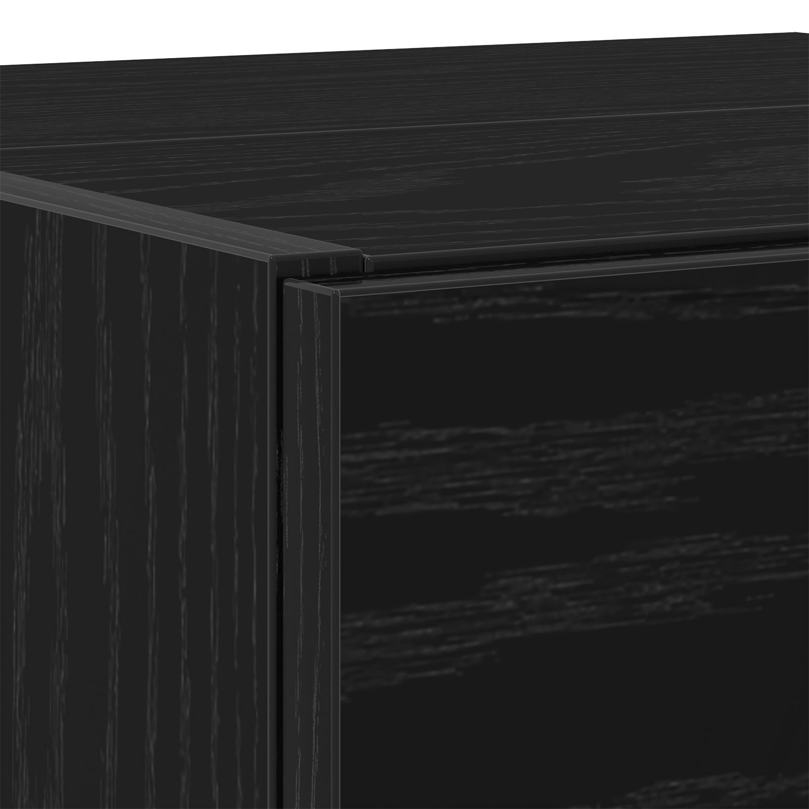 Cabinet per lavello Nero Rovere 78x37x59 cm Legno ingegnerizzato