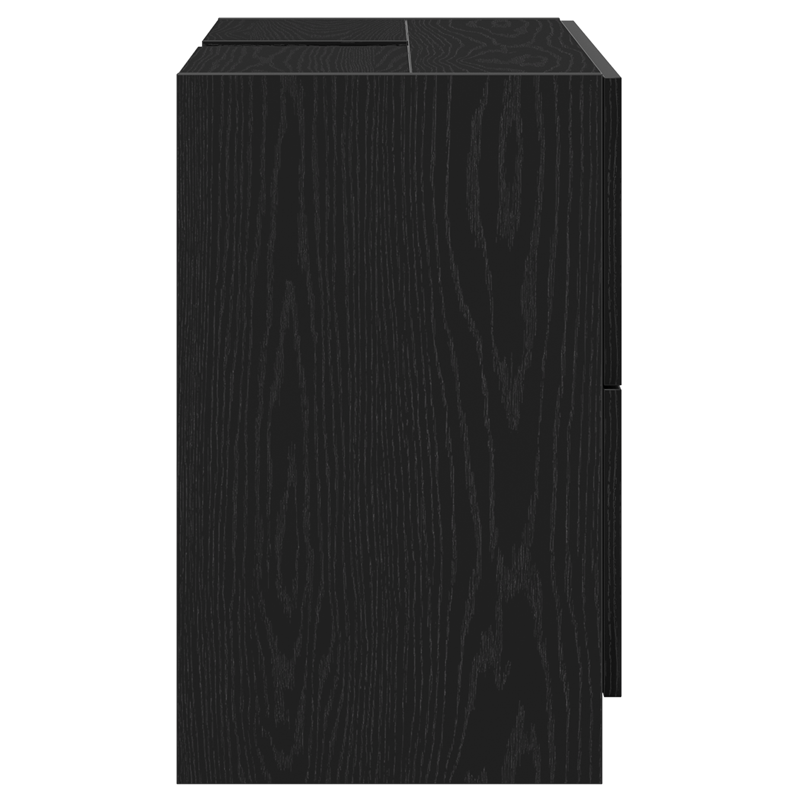 Cabinet per lavello Nero Rovere 78x37x59 cm Legno ingegnerizzato
