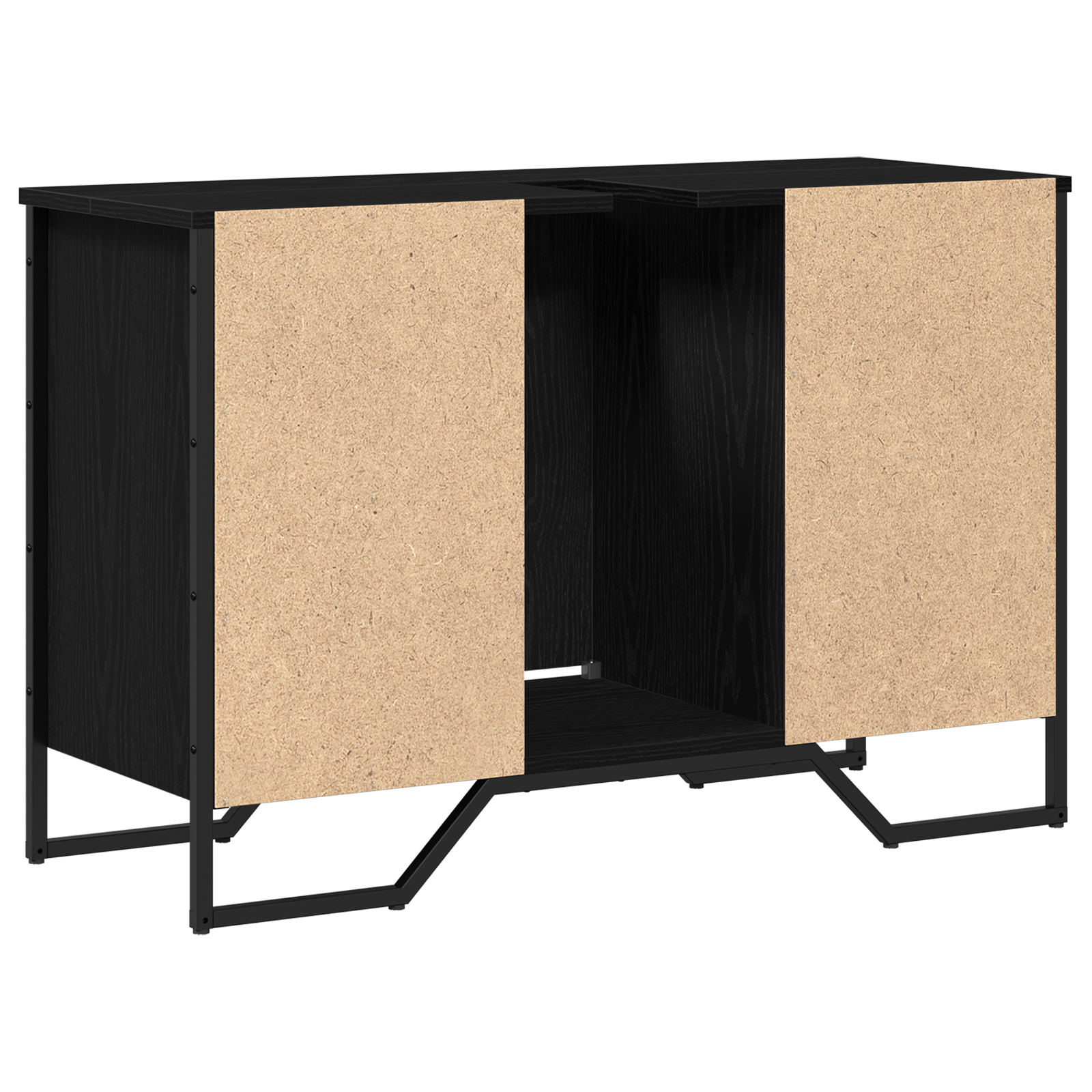 Armadio per Lavello da Bagno Quercia Nera 91x35x60 cm Legno Ingegnerizzato