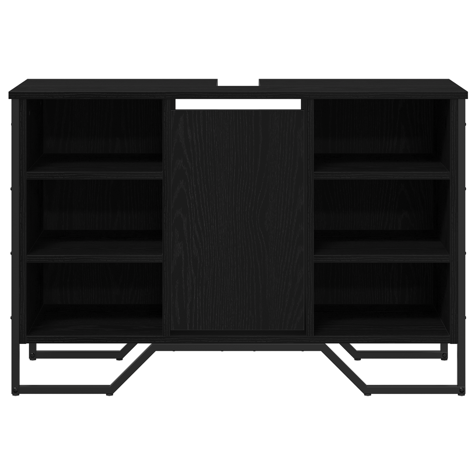 Armadio per Lavello da Bagno Quercia Nera 91x35x60 cm Legno Ingegnerizzato