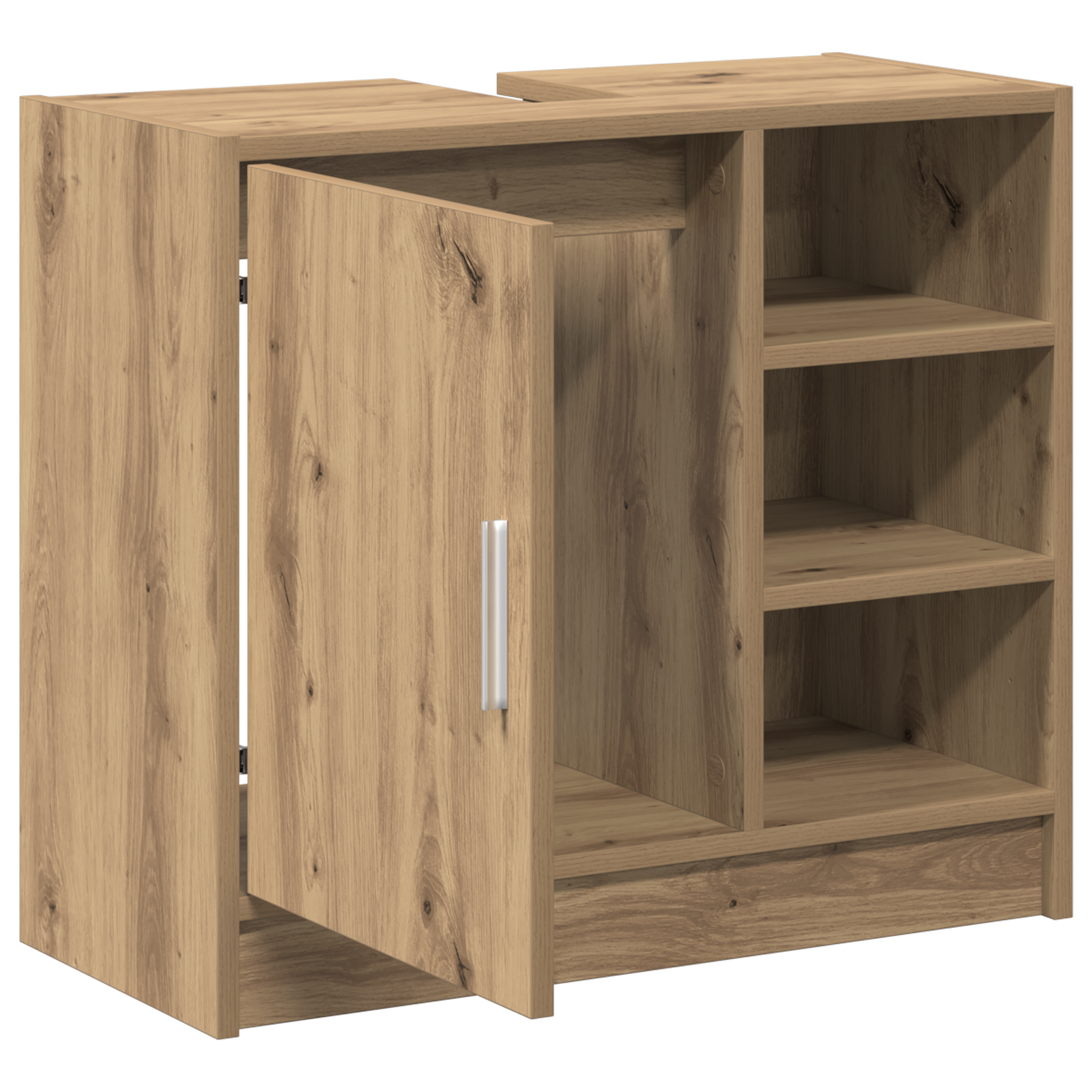 Armadio per lavandino Rovere Artigianale 63x29x55 cm Legno ingegnerizzato