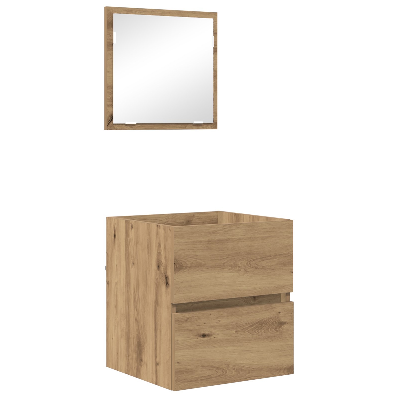 Armadio per il bagno Rovere artigianale MDF Medio Contenitore