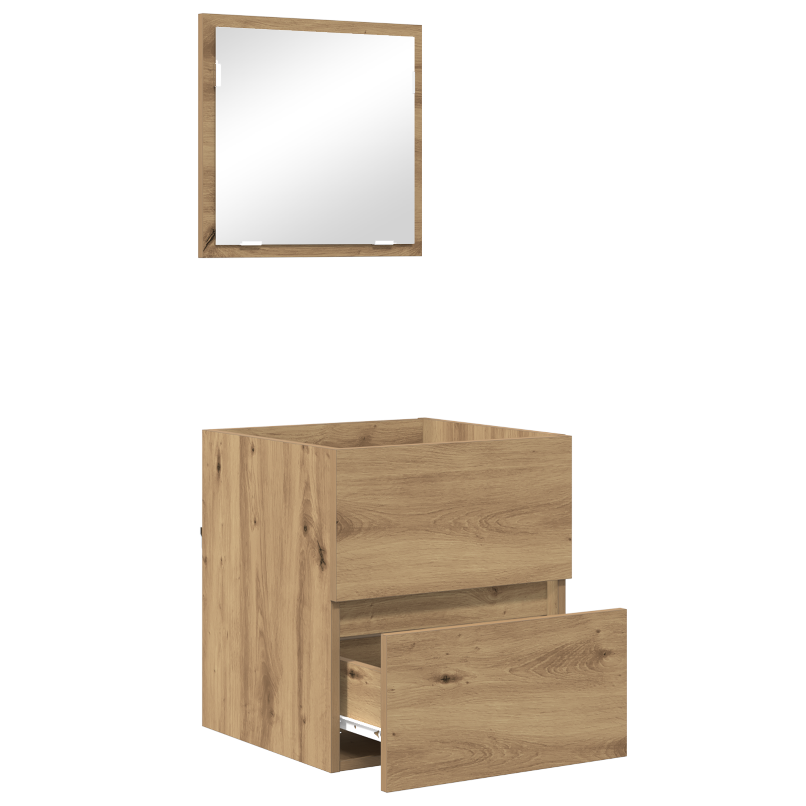 Armadio per il bagno Rovere artigianale MDF Medio Contenitore