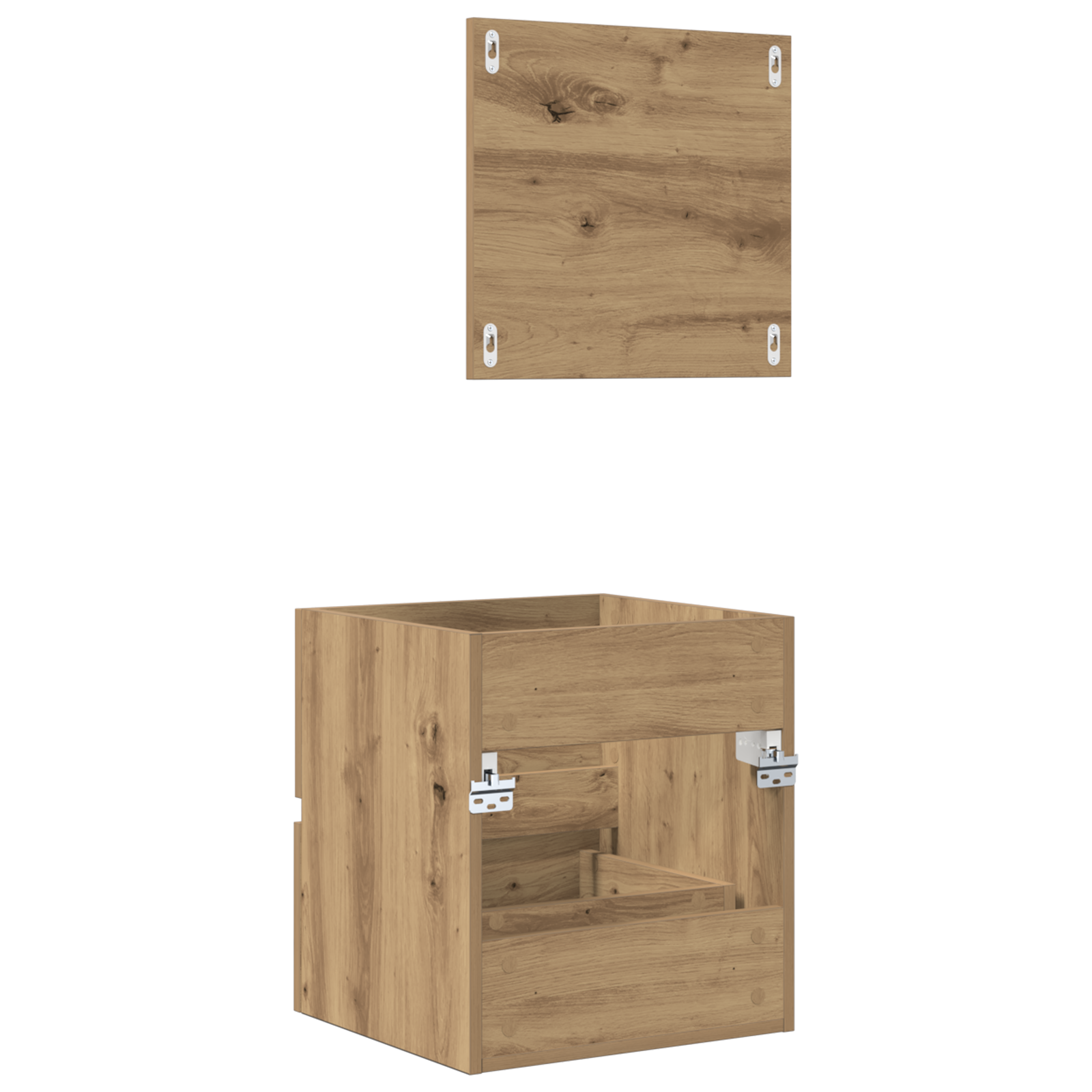 Armadio per il bagno Rovere artigianale MDF Medio Contenitore