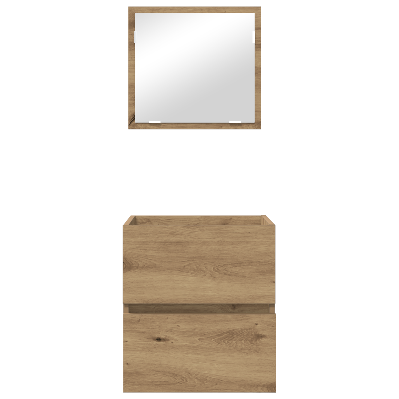 Armadio per il bagno Rovere artigianale MDF Medio Contenitore