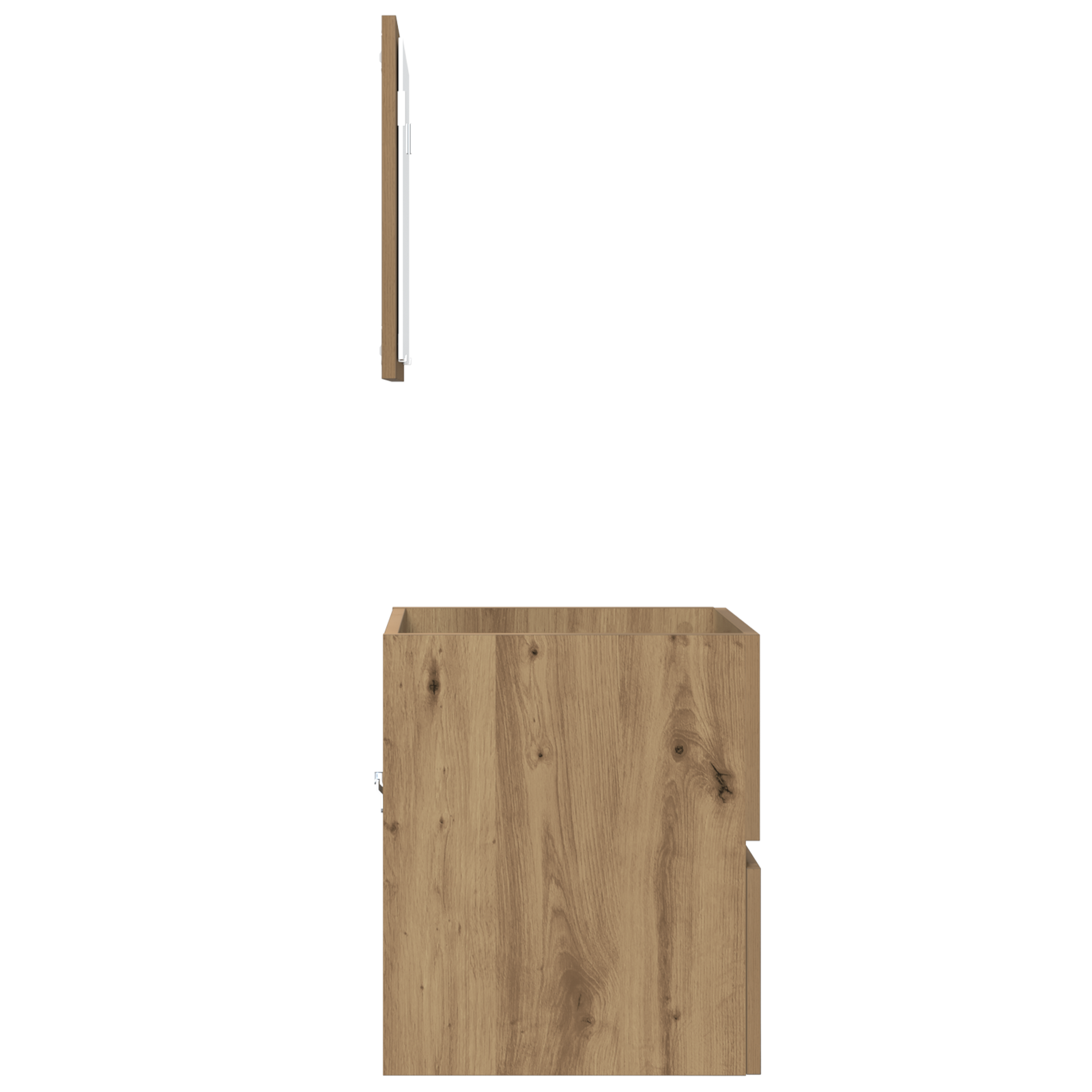 Armadio per il bagno Rovere artigianale MDF Medio Contenitore