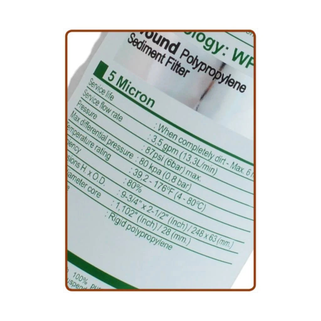 Ionicore cartuccia Polipropilene 9-3/4 - Filtri