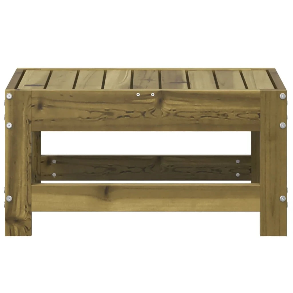 Poggiapiedi da Giardino 62x30x32 cm in Legno Impregnato