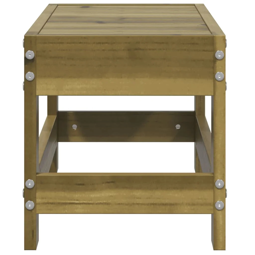 Poggiapiedi da Giardino 62x30x32 cm in Legno Impregnato