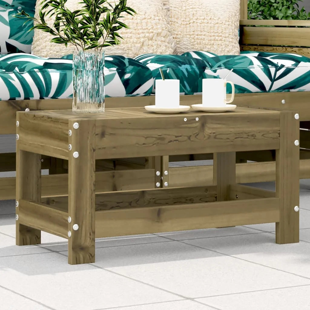 Poggiapiedi da Giardino 62x30x32 cm in Legno Impregnato