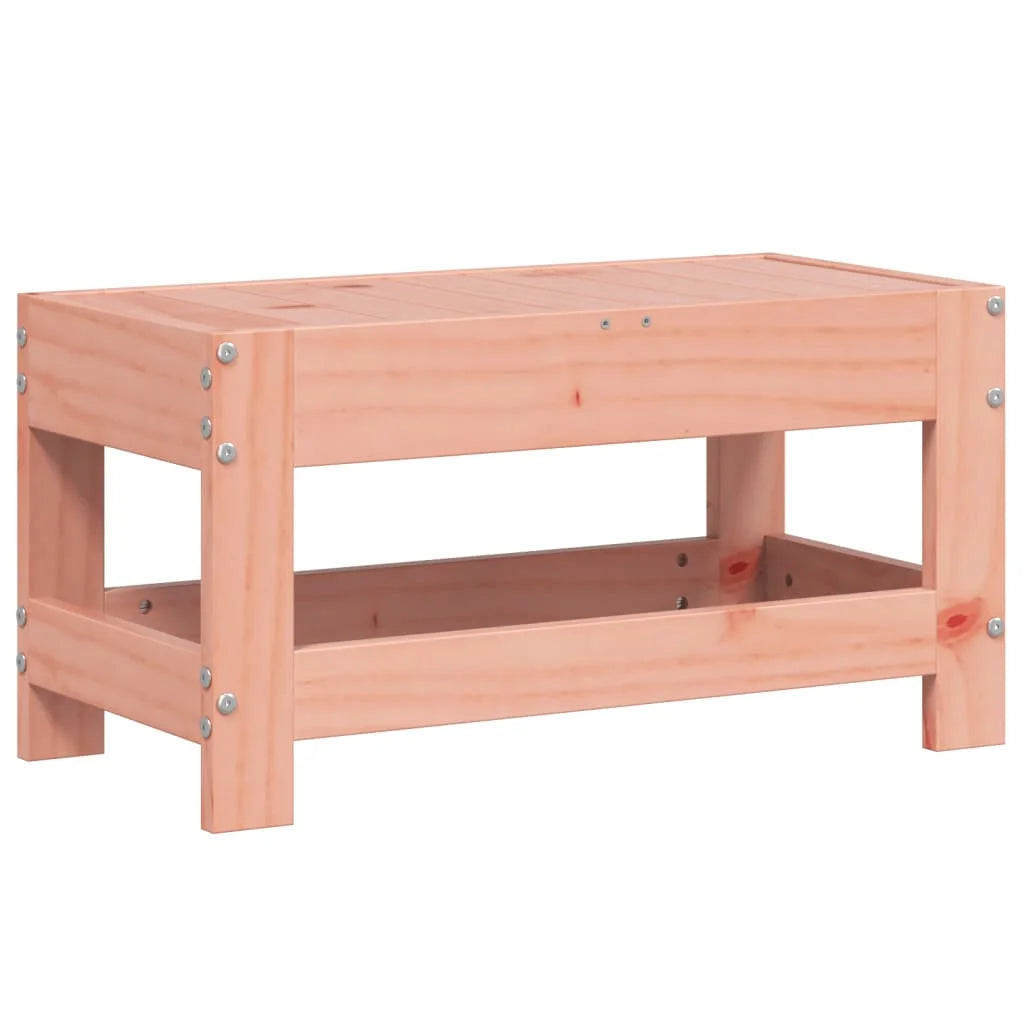 Poggiapiedi da Giardino 62x30x32cm in Legno Massello