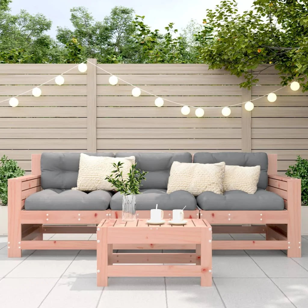 Poggiapiedi da Giardino 62x30x32cm in Legno Massello