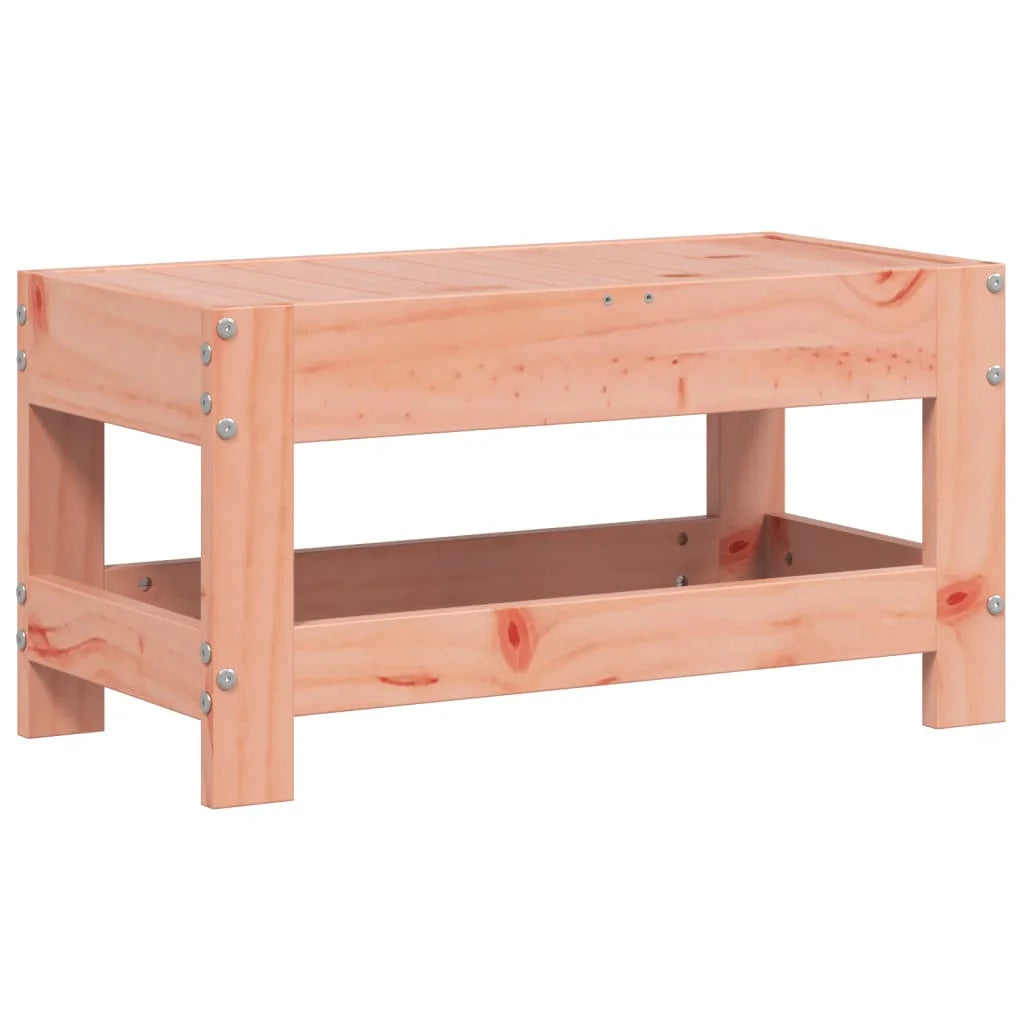 Poggiapiedi da Giardino 62x30x32cm in Legno Massello