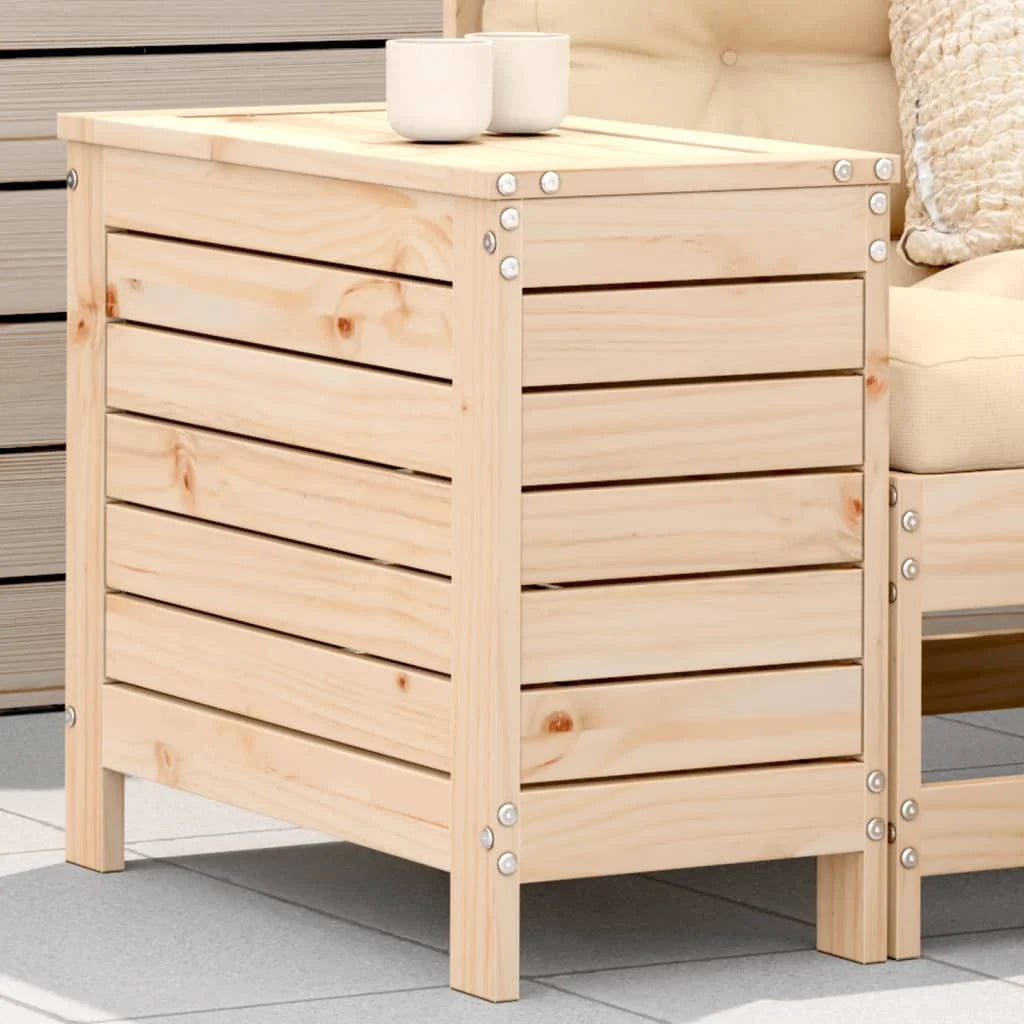 Poggiapiedi da Giardino 62x31,5x52 cm Legno Massello