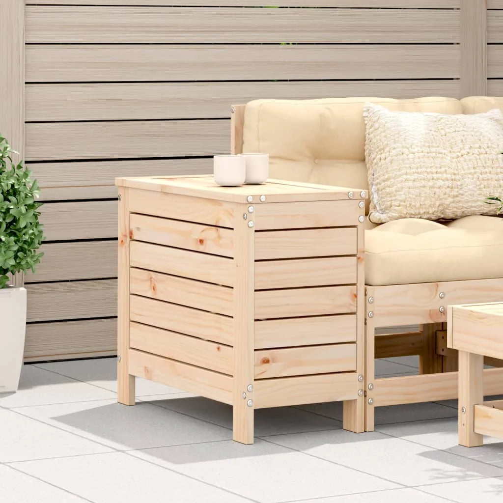 Poggiapiedi da Giardino 62x31,5x52 cm Legno Massello