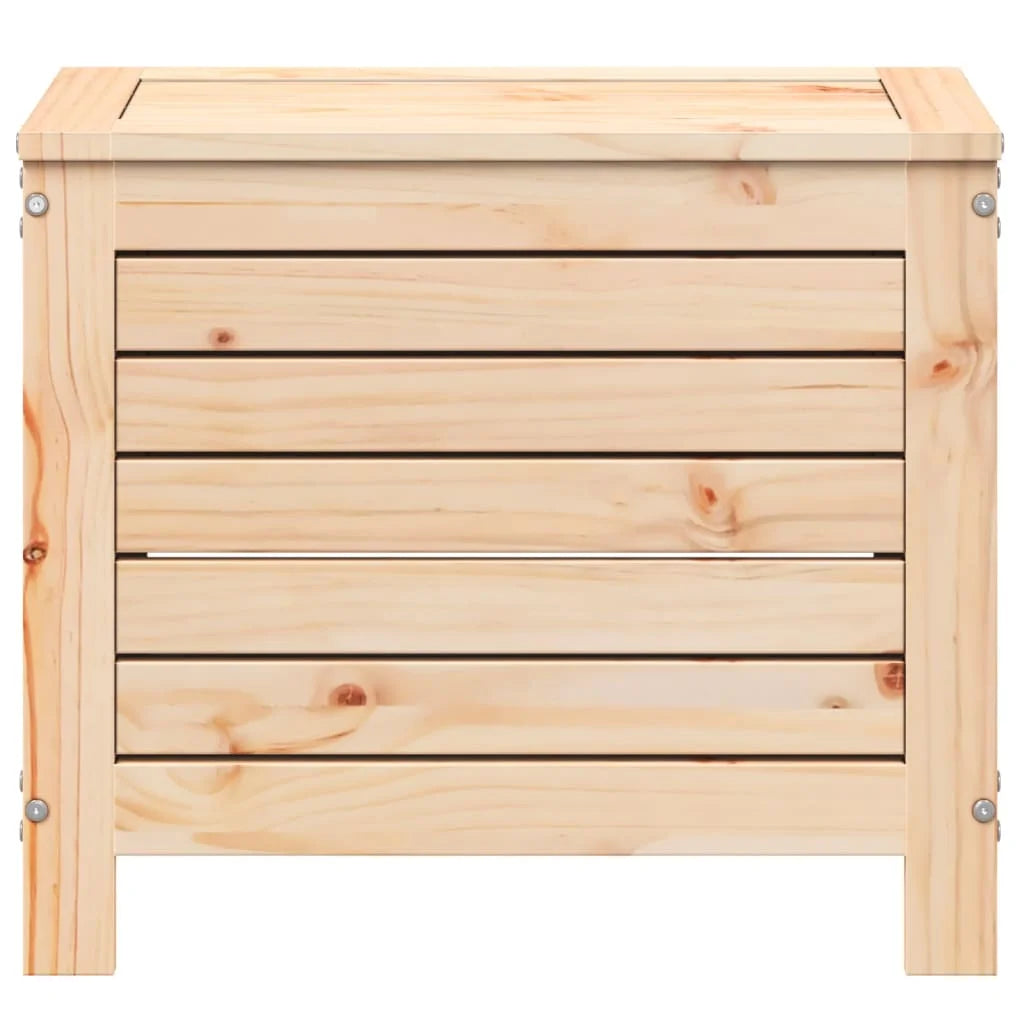Poggiapiedi da Giardino 62x31,5x52 cm Legno Massello