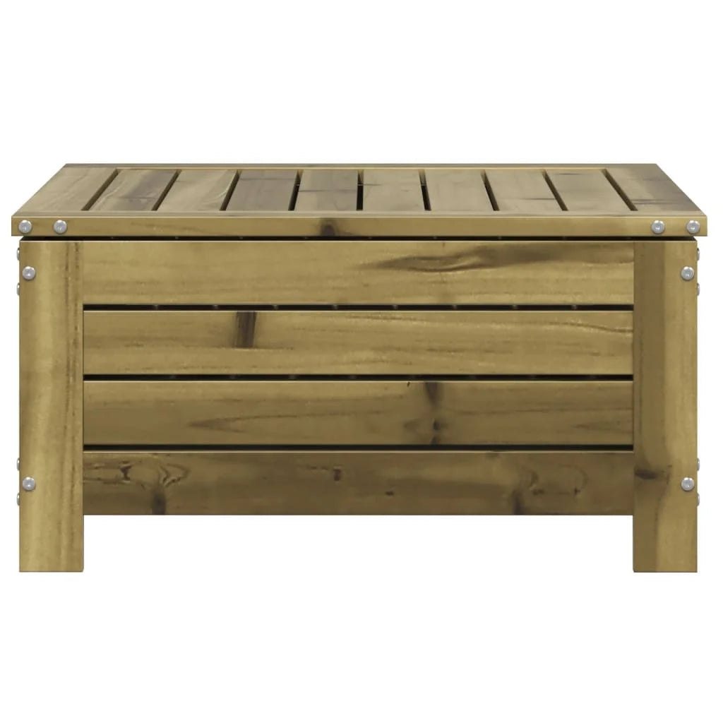 Poggiapiedi da Giardino 62x63,5x32 cm Legno Impregnato