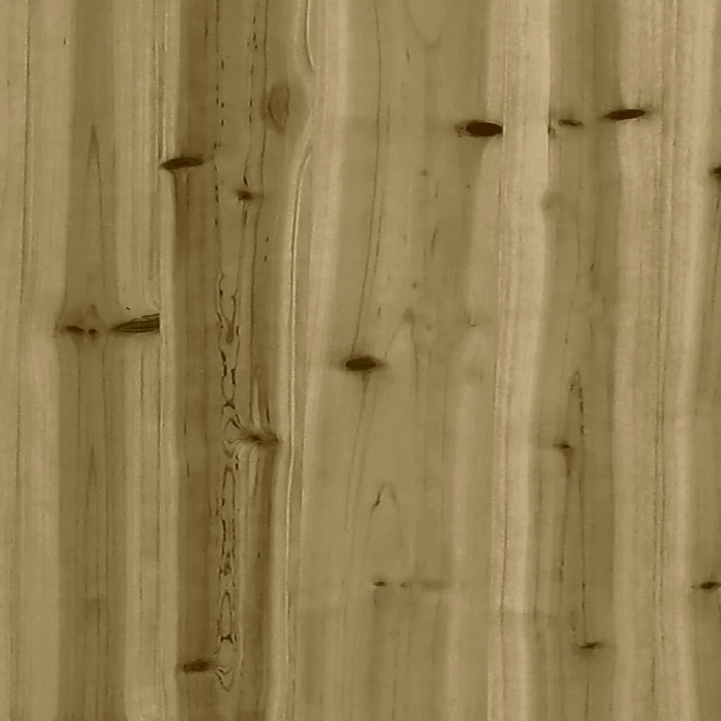 Poggiapiedi da Giardino 62x63,5x32 cm Legno Impregnato