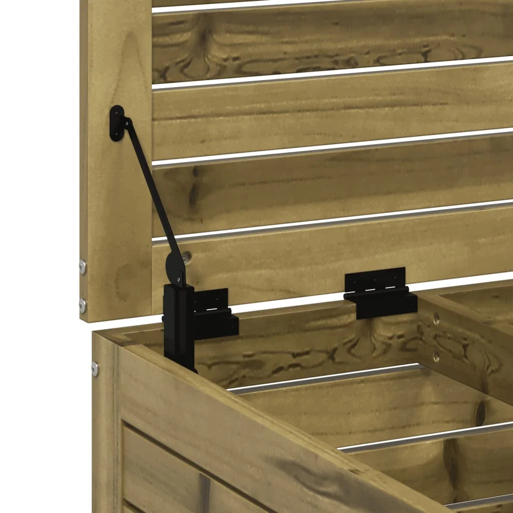 Poggiapiedi da Giardino 62x63,5x32 cm Legno Impregnato